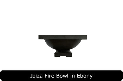 Patio Fire Bowl Prism Hardscapes Ibiza 29-Inch Concrete Round Outdoor Fire Pit & Water Bowl - Match Lit