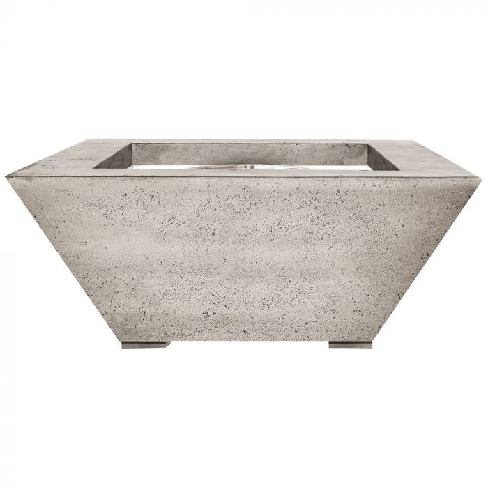 Backyard Fire Pt Prism Hardscapes Lombard 40-Inch Concrete Square Fit Pit Table