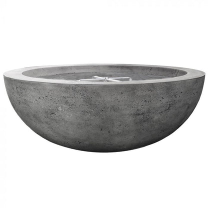 Prism Hardscapes Moderno 4 48-Inch Concrete Round Outdoor Fire Pit Bowl