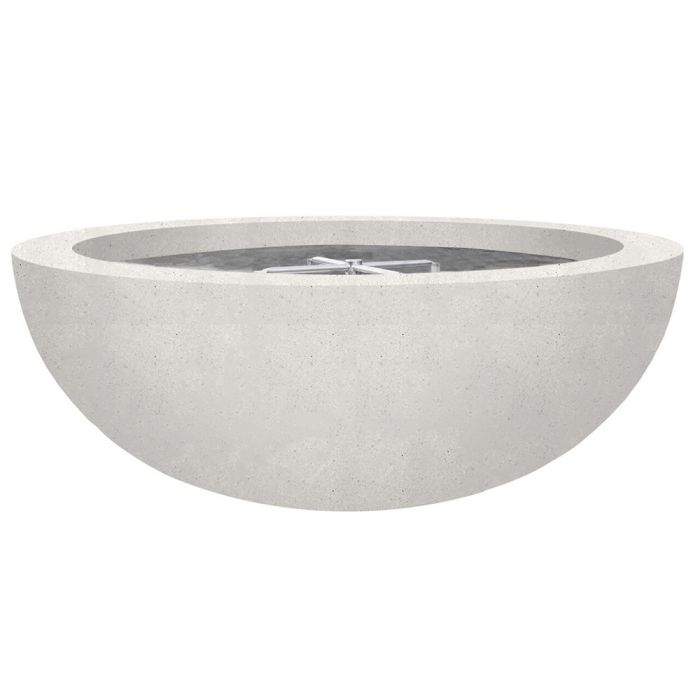 Prism Hardscapes Moderno 4 48-Inch Concrete Round Outdoor Fire Pit Bowl