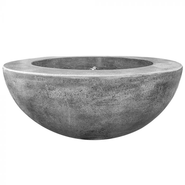 Prism Hardscapes Moderno 5 36-Inch Concrete Round Outdoor Fire Pit Bowl