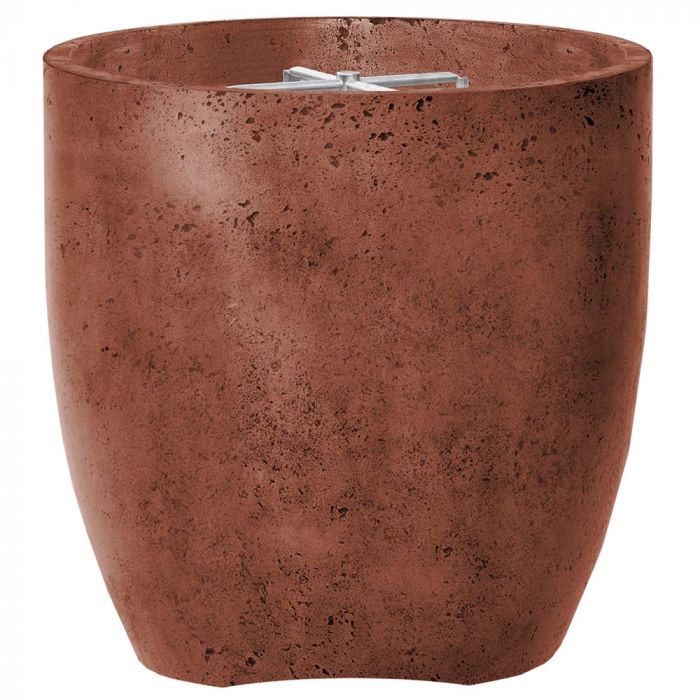 Prism Hardscapes Pentola 2 24-Inch Concrete Round Outdoor Fire Pit Pedestal