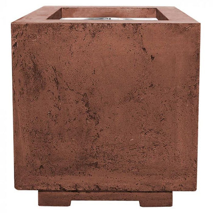 Prism Hardscapes Scatola 20-Inch Concrete Square Outdoor Fire Pit Bowl