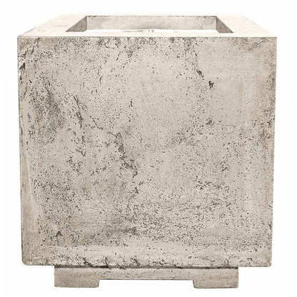 Prism Hardscapes Scatola 20-Inch Concrete Square Outdoor Fire Pit Bowl