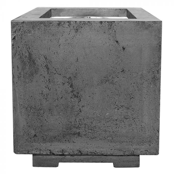 Prism Hardscapes Scatola 20-Inch Concrete Square Outdoor Fire Pit Bowl