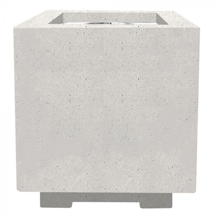 Prism Hardscapes Scatola 20-Inch Concrete Square Outdoor Fire Pit Bowl