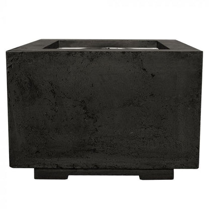 Prism Hardscapes Scatola 2 24-Inch Concrete Square Outdoor Fire Pit Bowl