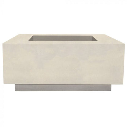 Prism Hardscapes Tavola 42-Inch Concrete Square Outdoor Fire Pit Table