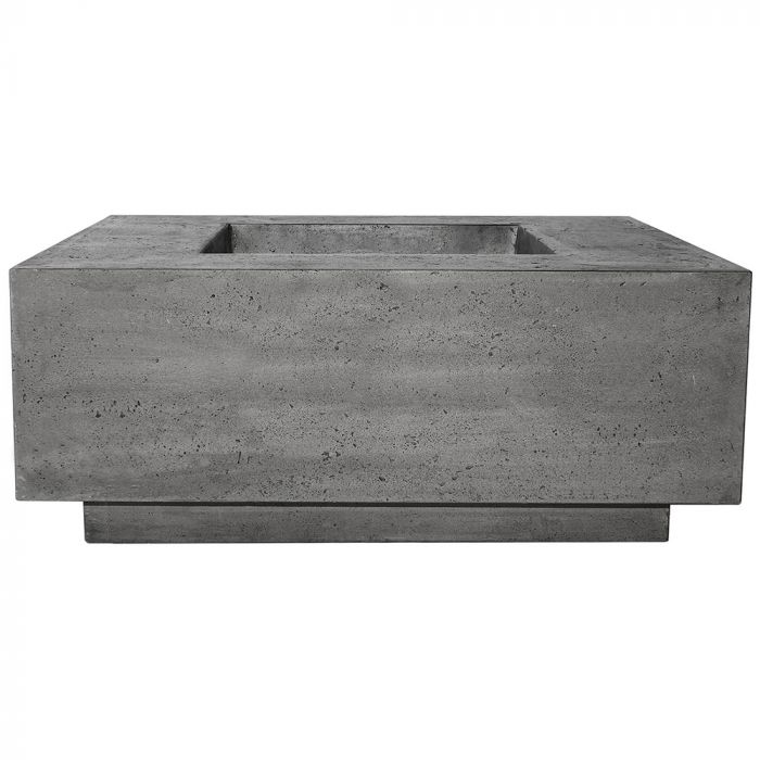 Prism Hardscapes Tavola 42-Inch Concrete Square Outdoor Fire Pit Table