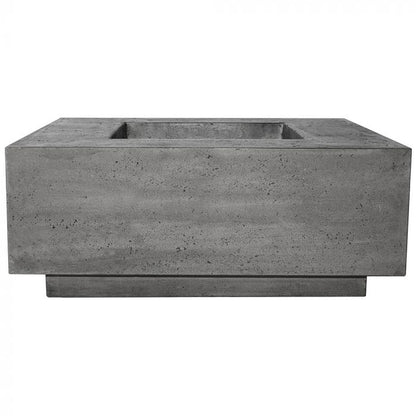 Prism Hardscapes Tavola 42-Inch Concrete Square Outdoor Fire Pit Table