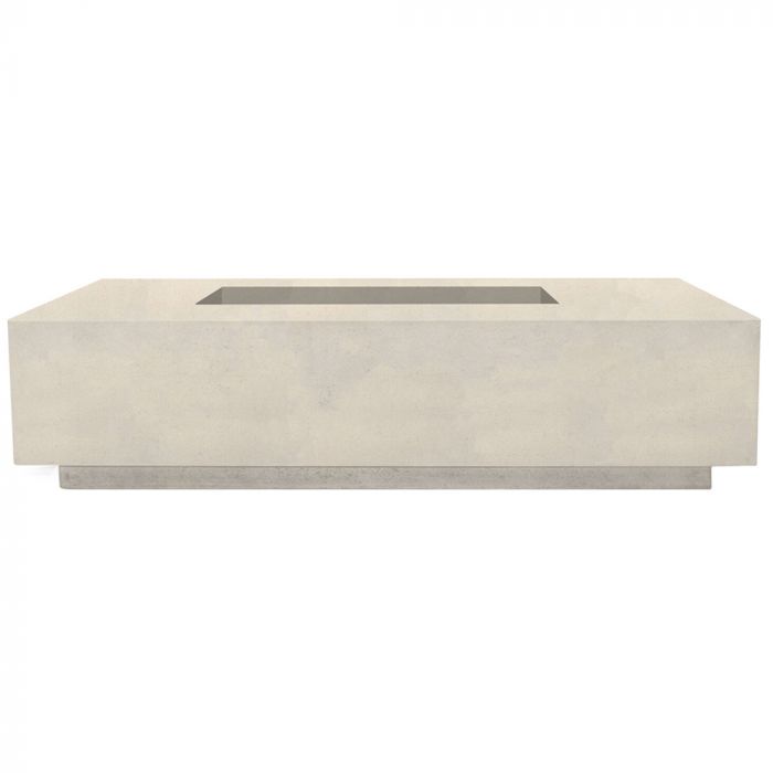 Prism Hardscapes Tavola 4 66-Inch Concrete Rectangular Outdoor Fire Pit Table