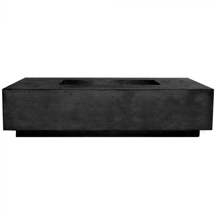 Prism Hardscapes Tavola 4 66-Inch Concrete Rectangular Outdoor Fire Pit Table