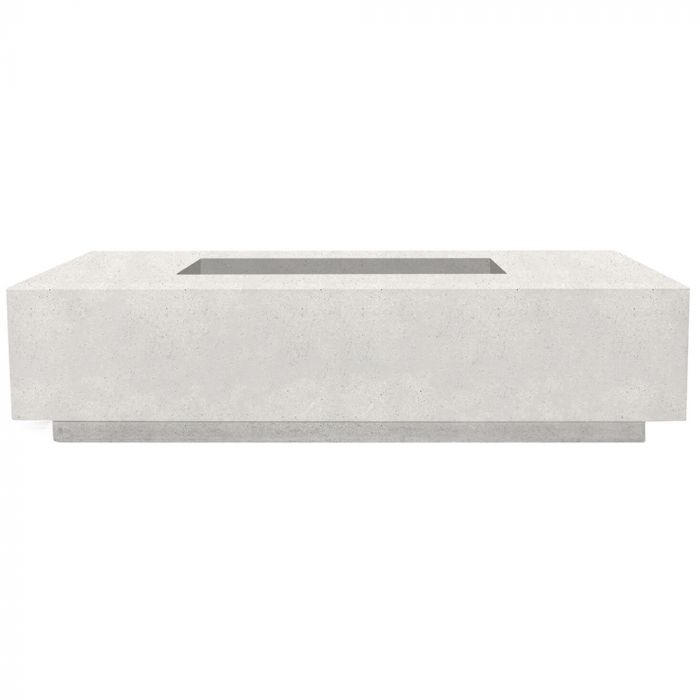 Prism Hardscapes Tavola 4 66-Inch Concrete Rectangular Outdoor Fire Pit Table