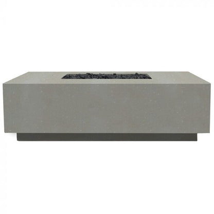 Prism Hardscapes Tavola 7 60-Inch Concrete Rectangular Outdoor Fire Pit Table