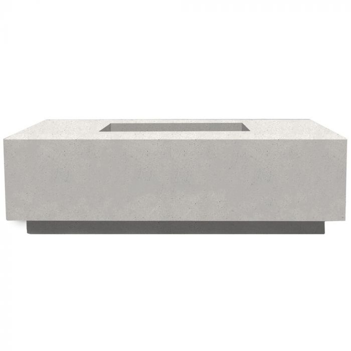 Prism Hardscapes Tavola 7 60-Inch Concrete Rectangular Outdoor Fire Pit Table