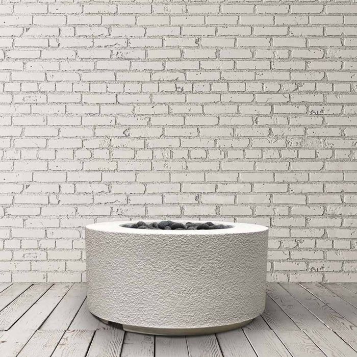 Prism Hardscapes Tuscany Cilindro 36-Inch Concrete Round Outdoor Fire Pit Bowl