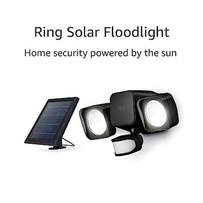 Ring Smart Lighting Solar Floodlight, Wireless, Outdoor, Black | B07YP9VVMM