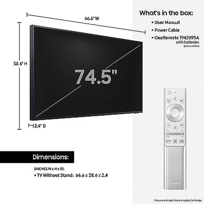 Samsung 75" Class LST7T Series The Terrace Partial Sun Outdoor QLED 4K Smart TV (2020) | QN75LST7TAF