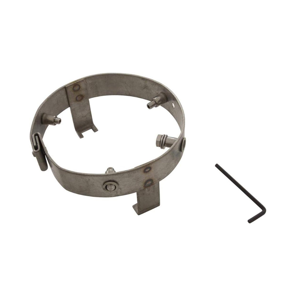 Stainless steel CMP 25549-540-000 Inground Spa Light Adapter Ring for pool light repairs.