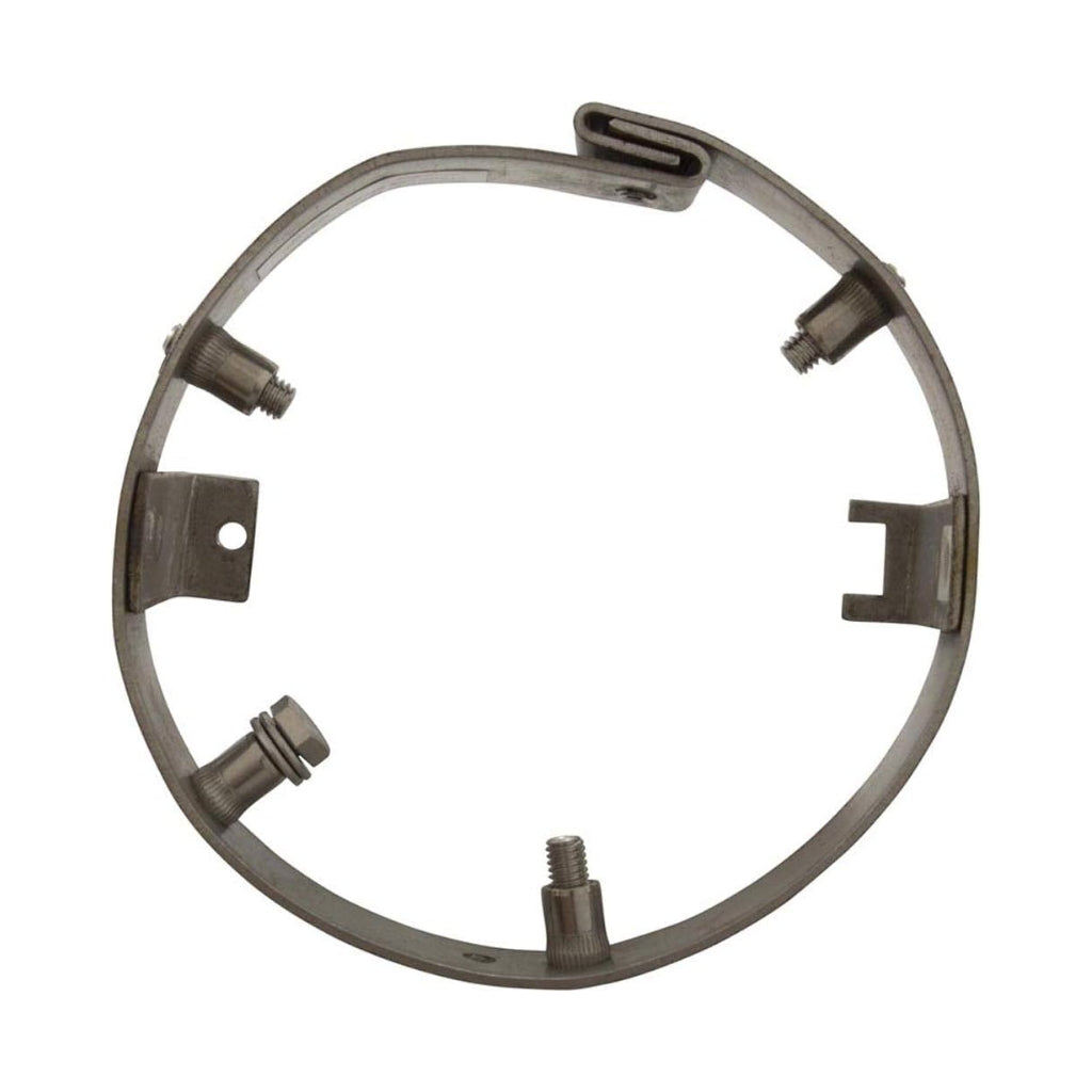 Stainless steel CMP 25549-540-000 Inground Spa Light Adapter Ring for pool light repairs.