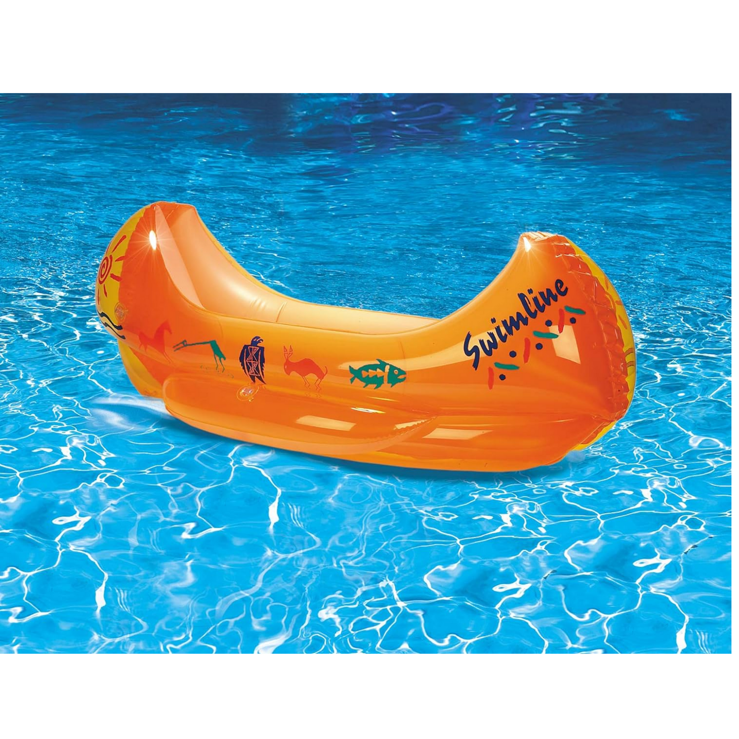 Swimline SW9031 Hydrotools Swimming Pool Kids Inflatable Kiddy Canoe Toy Pool Float