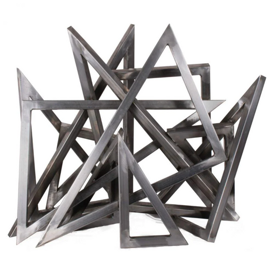 The Outdoor Plus Fire Pit Decoration 24" Steel Triangles | OPT-STTRI24
