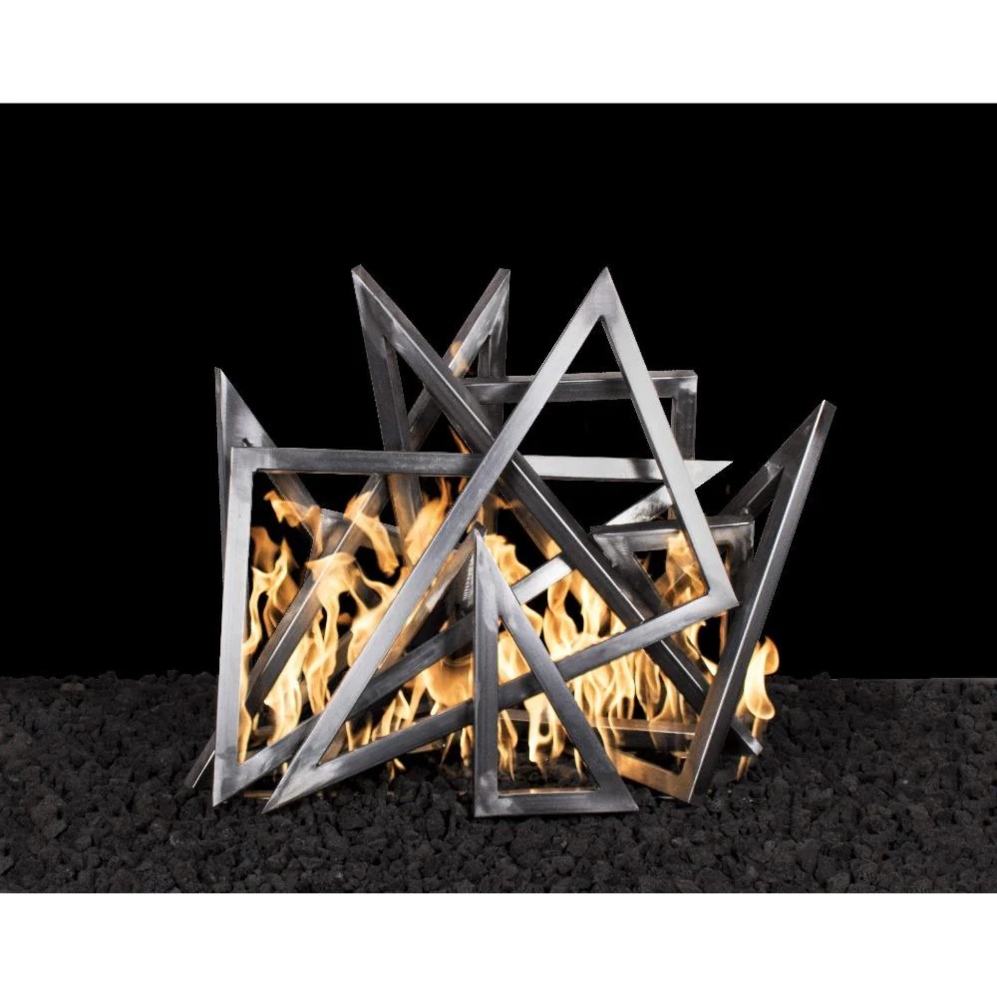 The Outdoor Plus Fire Pit Decoration 24" Steel Triangles | OPT-STTRI24