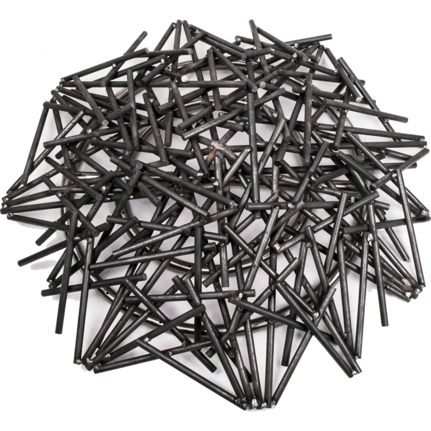 The Outdoor Plus 30" Milled Steel Bird's Nest with 24" Stainless Steel Round Burner | OPT-30BNS