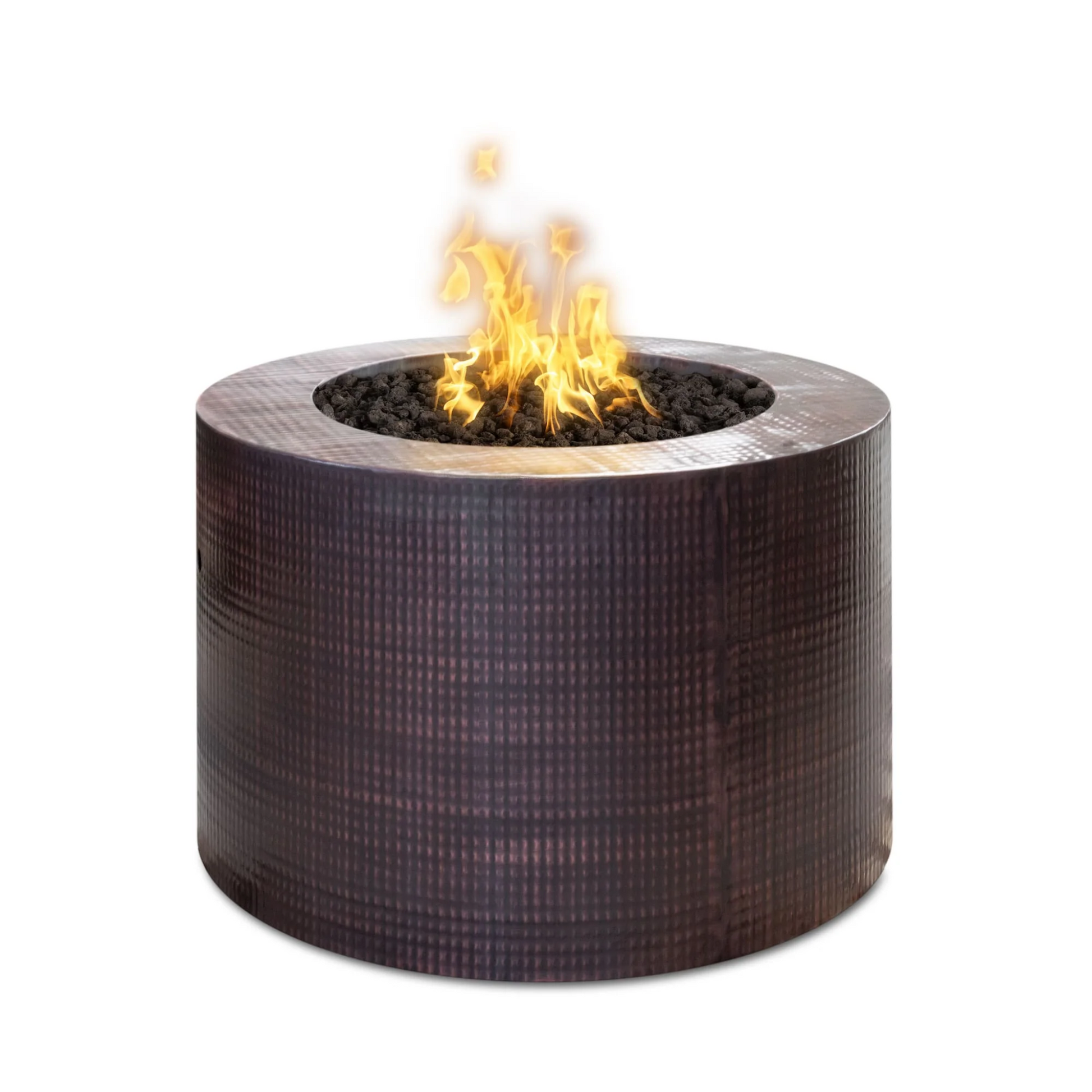 The Outdoor Plus 30" Round Beverly Outdoor Fire Pit - Copper - Match Lit - Natural Gas | OPT-30RRCPR-NG