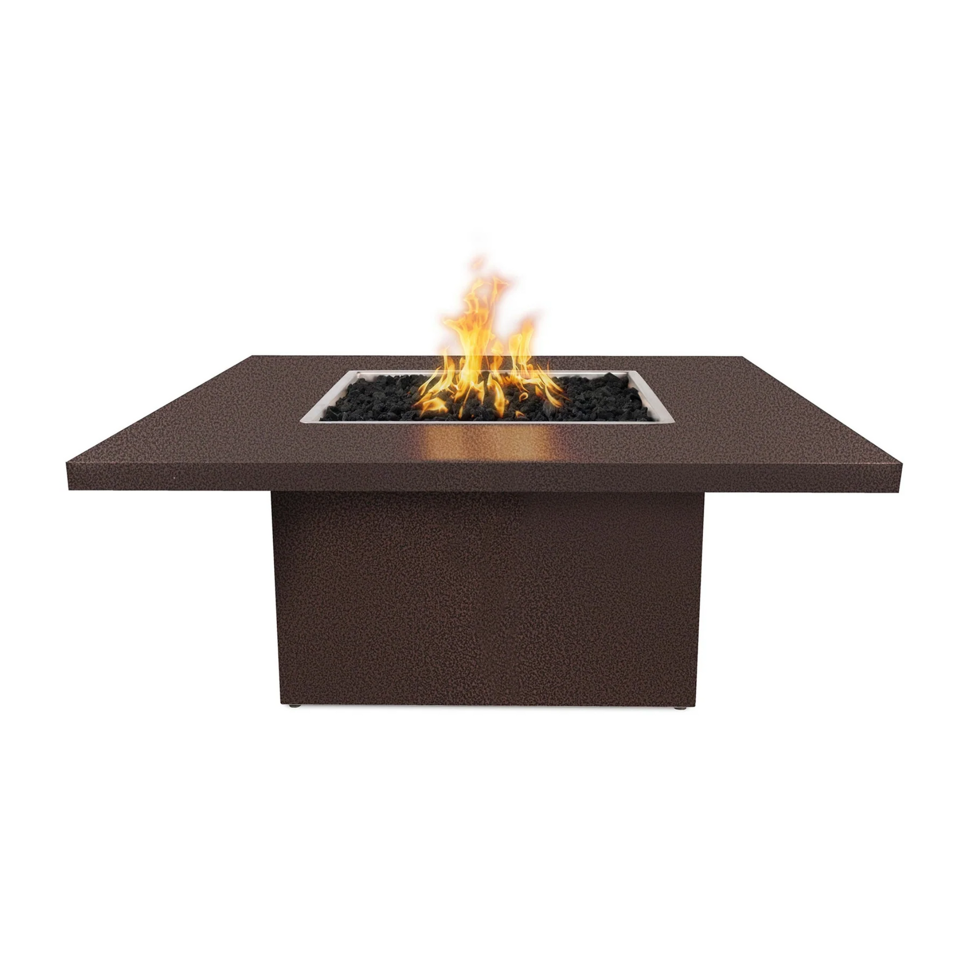 The Outdoor Plus 36" Square Bella Outdoor Fire Table - Copper - Match Lit - Natural Gas | OPT-BELCPR36-NG