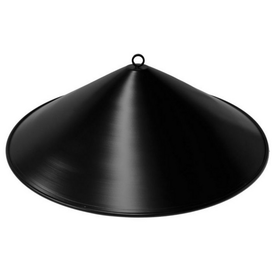 The Outdoor Plus 47" Black Aluminum Round Cover & Heat Reflector | OPT-RCB47