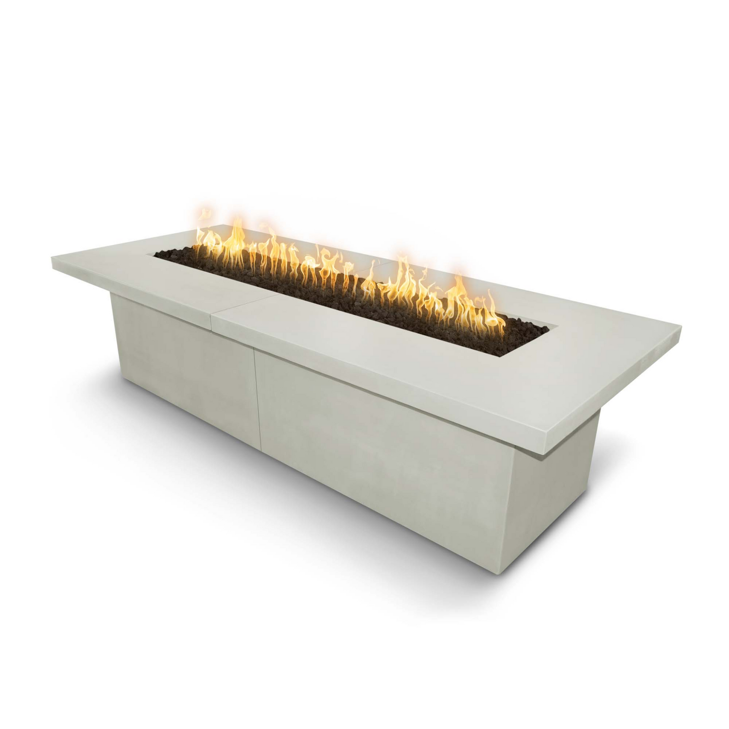 The Outdoor Plus 72" Rectangular Newport Outdoor Fire Table - Copper - Match Lit - Natural Gas | OPT-NPTTCPR72-NG