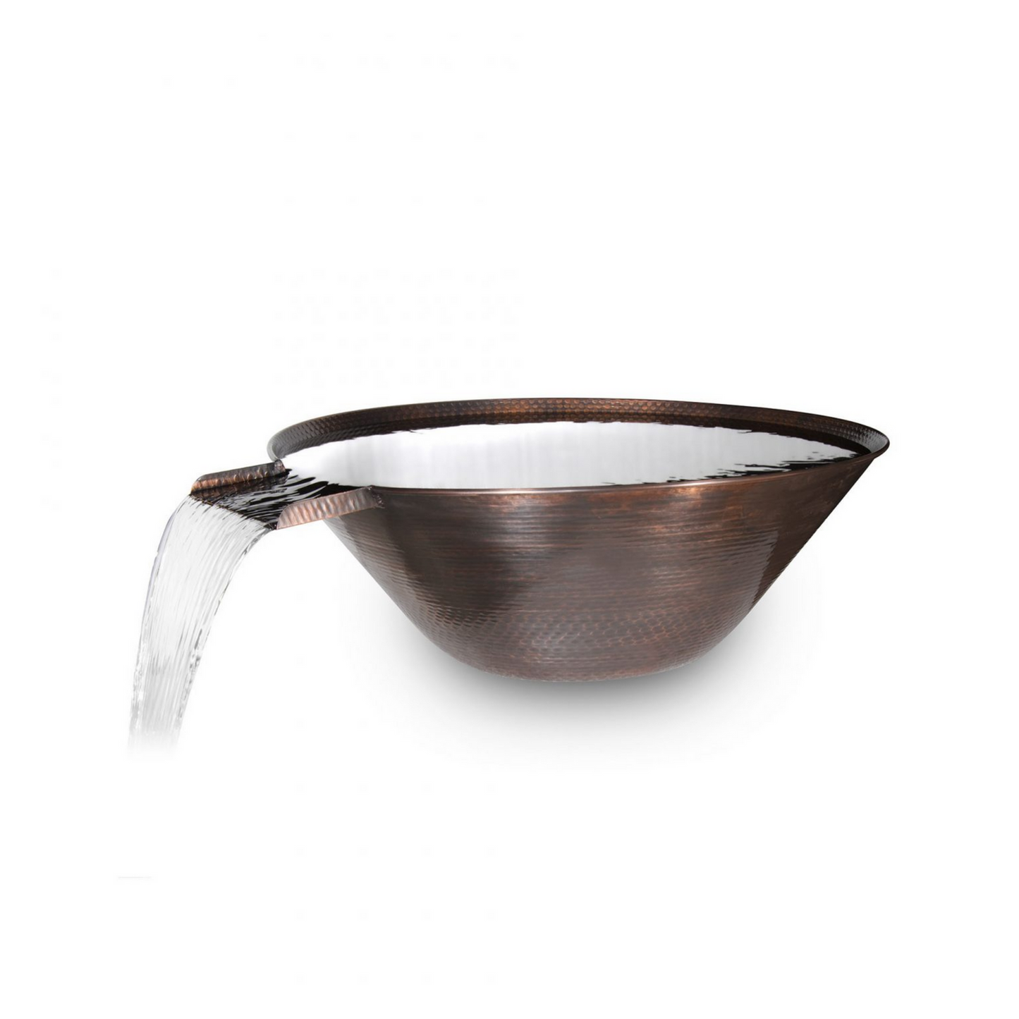 The Outdoor Plus, 31" Remi Hammered Copper Water Bowl | OPT-31RCWO