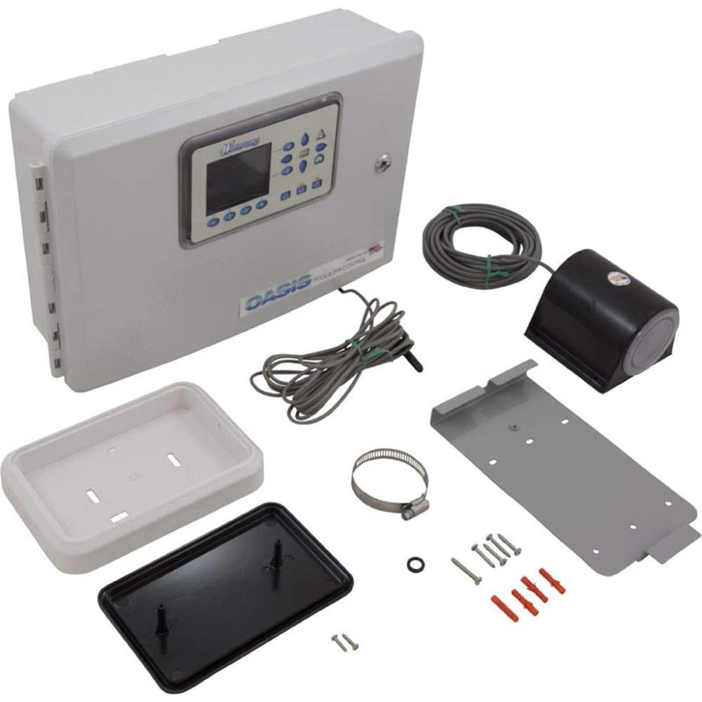 WiFi-enabled Waterway Oasis Pool Control System with durable weatherproof design.