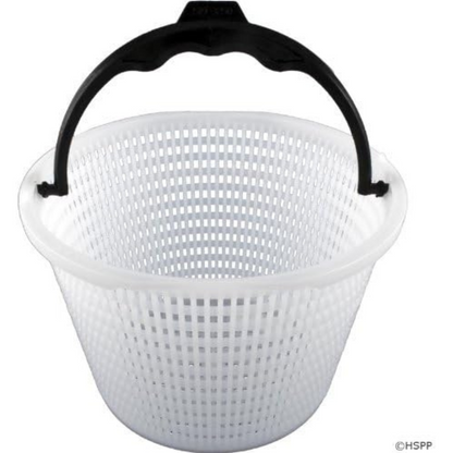 Waterway Plastics Skimmer Basket with convenient handle for easy, efficient pool cleaning.