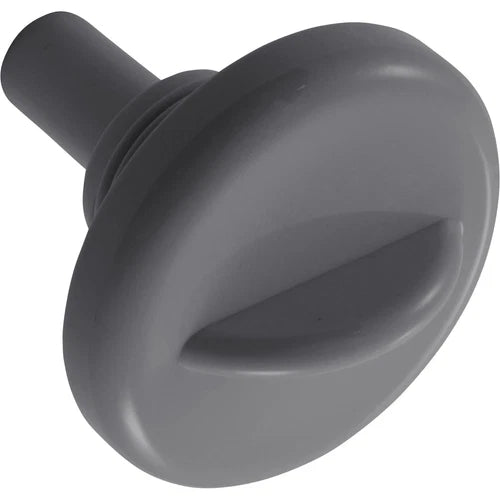 HydroAir/Balboa 1" Top Draw Air Control Stem Assembly in gray for spa systems.