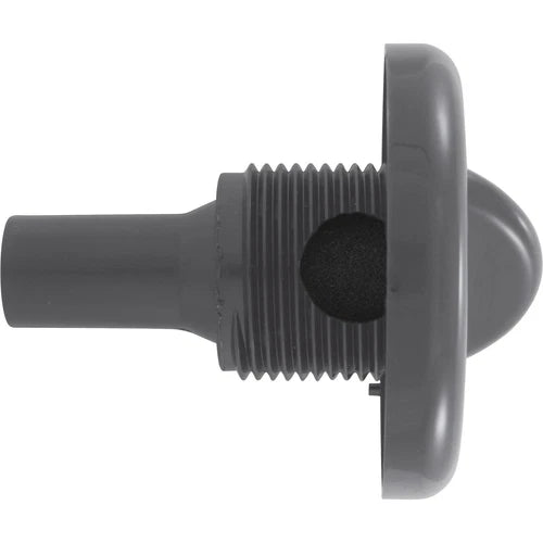 HydroAir/Balboa 1" Top Draw Air Control Stem Assembly in gray for spa systems.