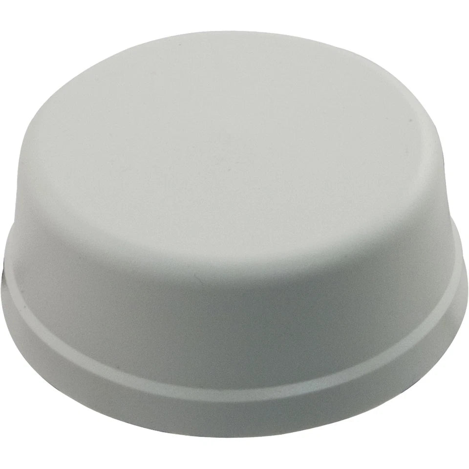 Herga Electric Air Button, white, 1/4" hole size, 2-9/16" face diameter, durable.